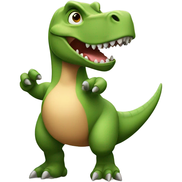 Dinosaur being sassy emoji