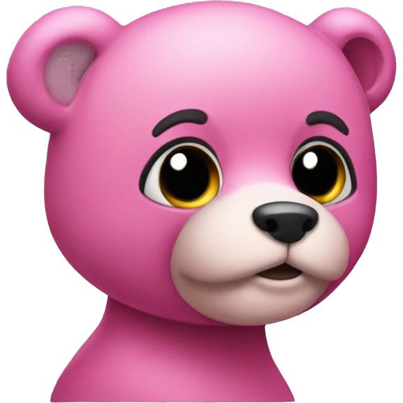 osito rosa oscuro emoji