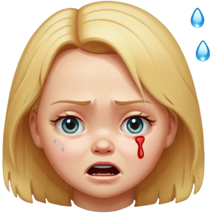 Girl name chucky crying and flooding the place emoji