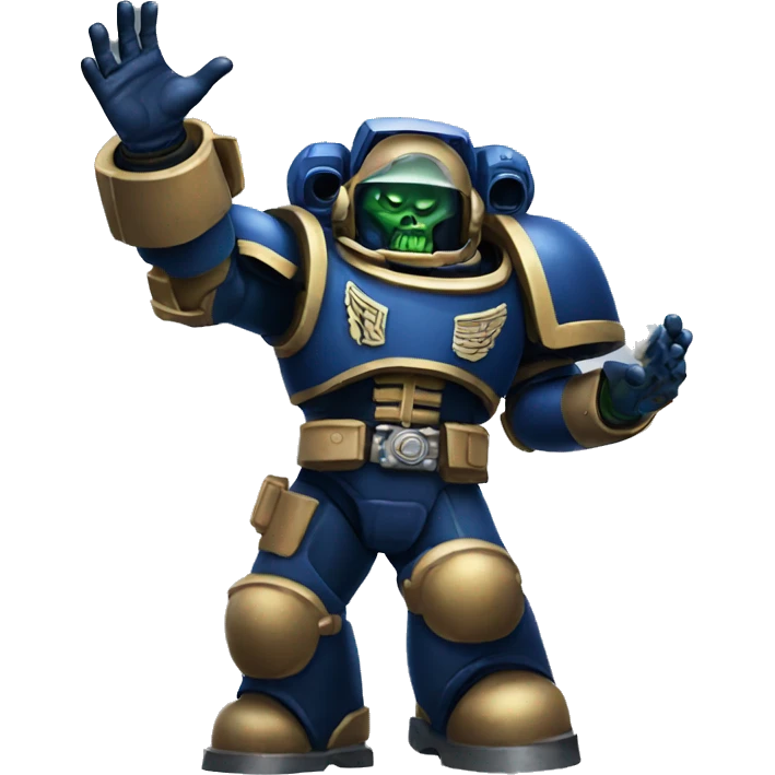 space marine raised hands emoji