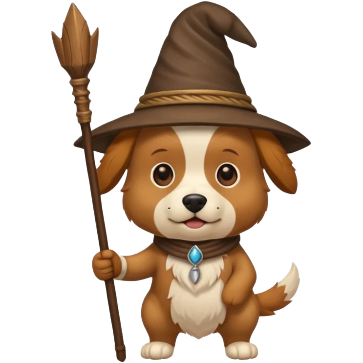 Dog wizard emoji