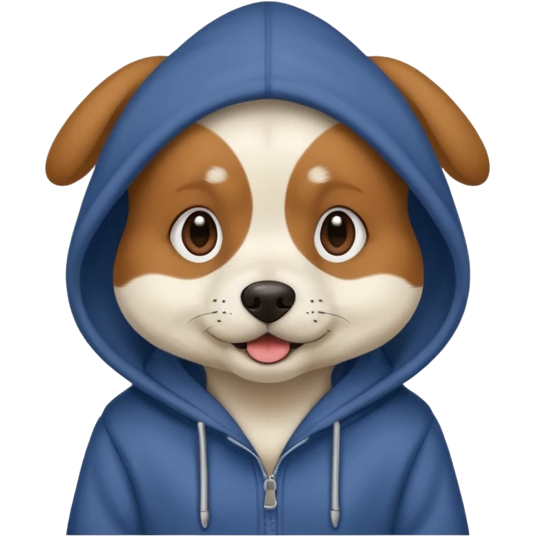 Dog with hoodie  emoji