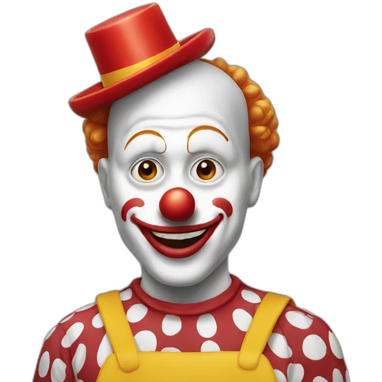 mcdonald's clown emoji