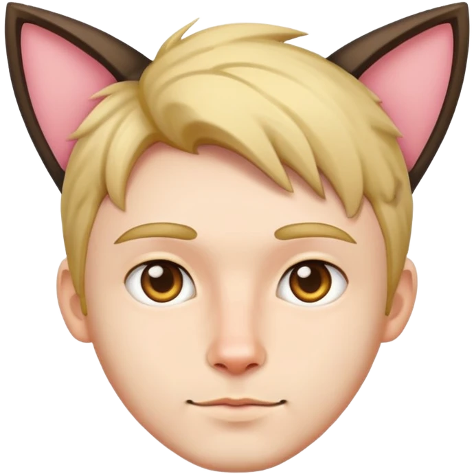 man with cat ears emoji
