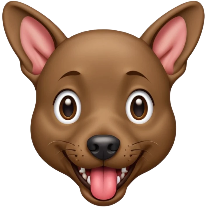 Xoloitzcuintle Dog derpy expression with tongue sticking out emoji