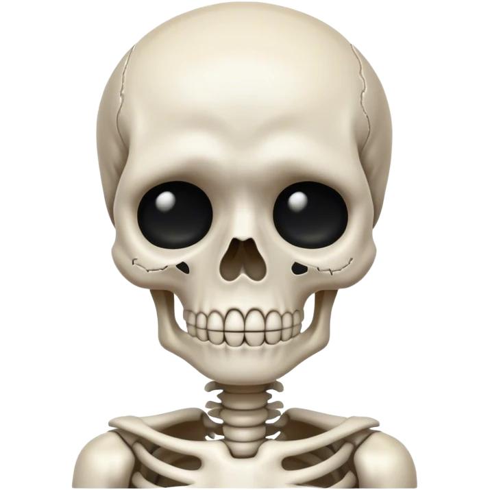 اسکلت در حال گریه emoji