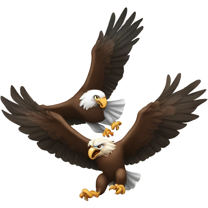 Eagle chasing a sad ram emoji