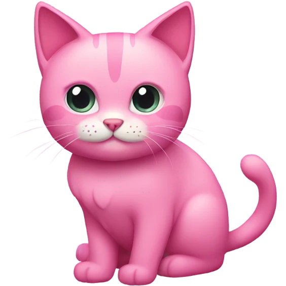 Pink cat  emoji