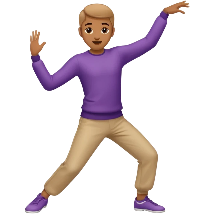bailando en un fondo verde emoji