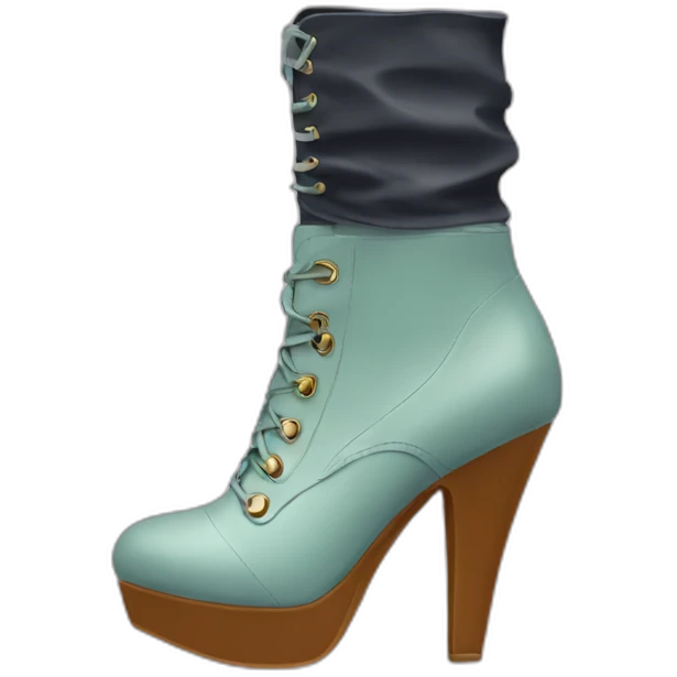 ankle boots with skirt emoji
