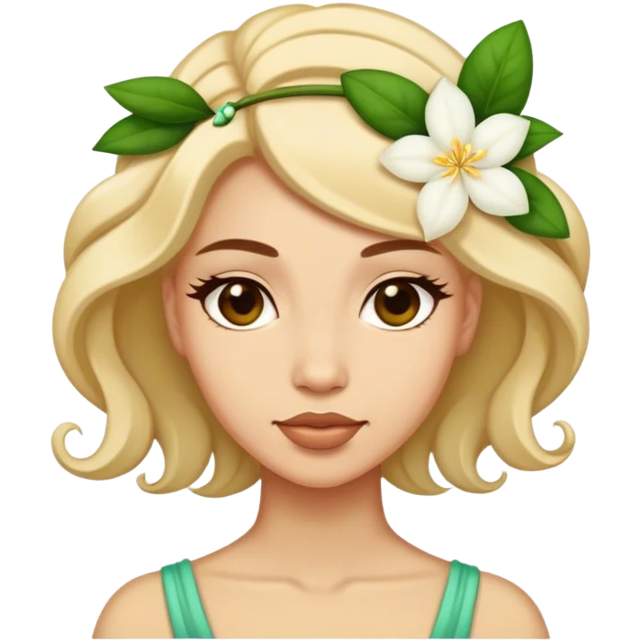 Jasmin flower beautiful finish emoji