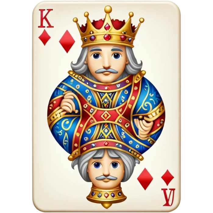 king of diamonds playing card emoji