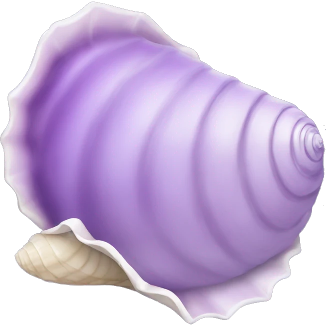 Lilac sea shell emoji