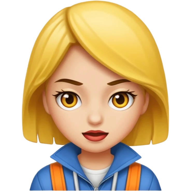 A hooligan girl emoji