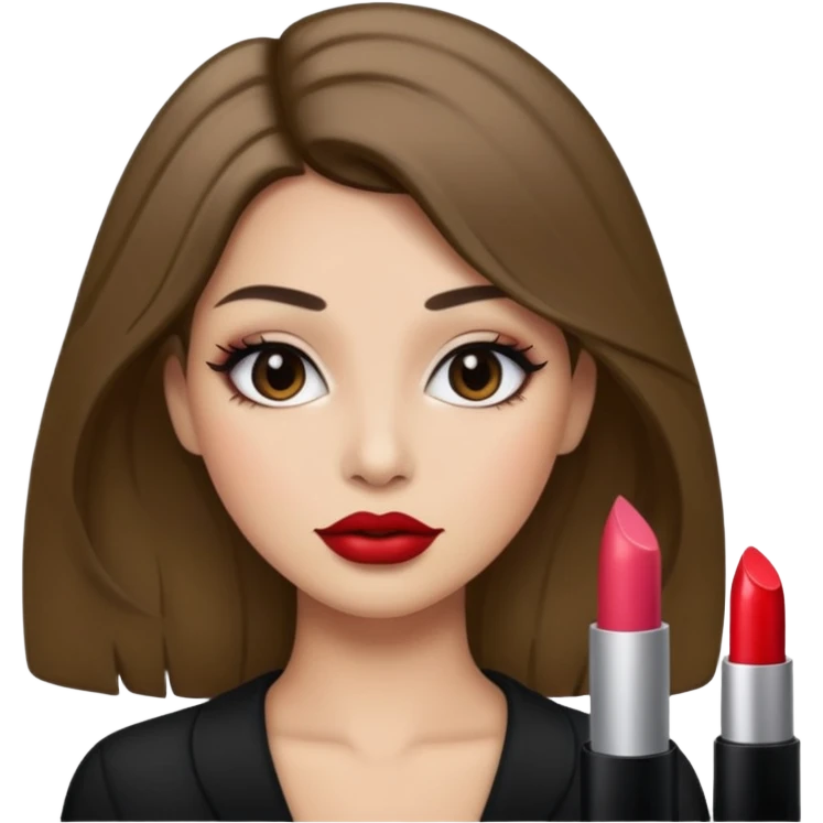CHEVEUX UN PEU PLUS FONCER AVC DU MAQUILLAGE emoji
