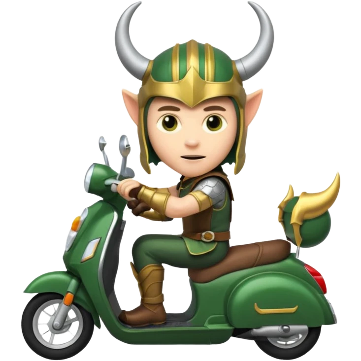 loki god drive scooter emoji