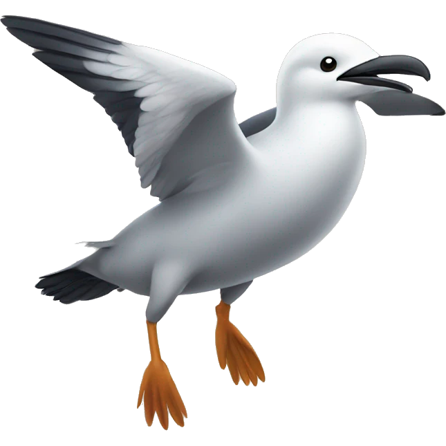 seabird flying emoji