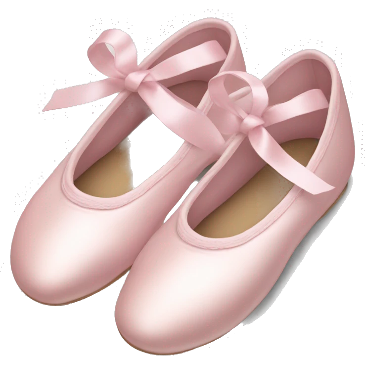 Pale pink ballet shoes emoji
