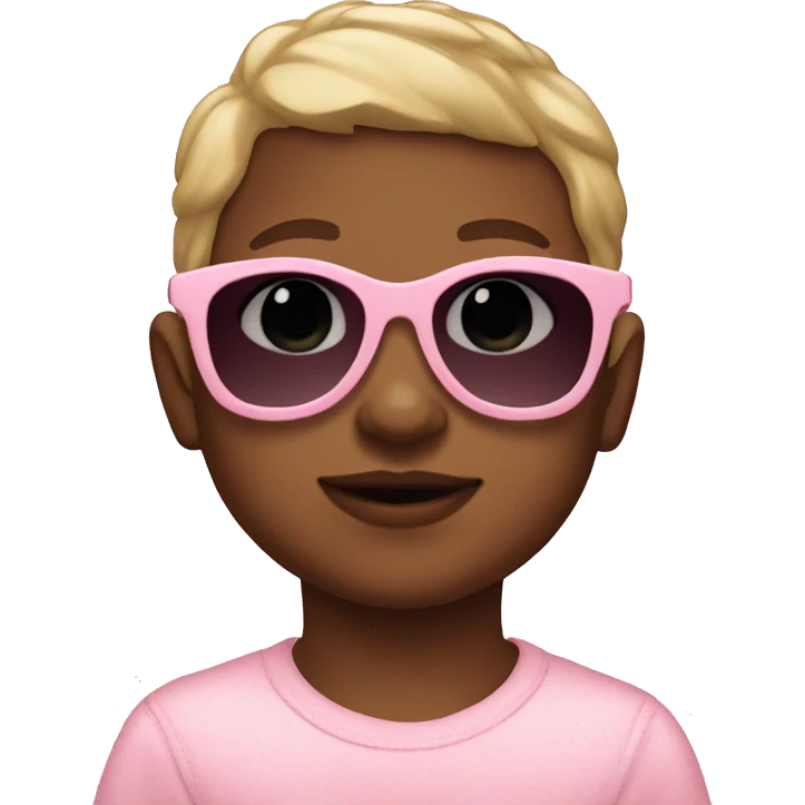 Baby pink sunglasses  emoji