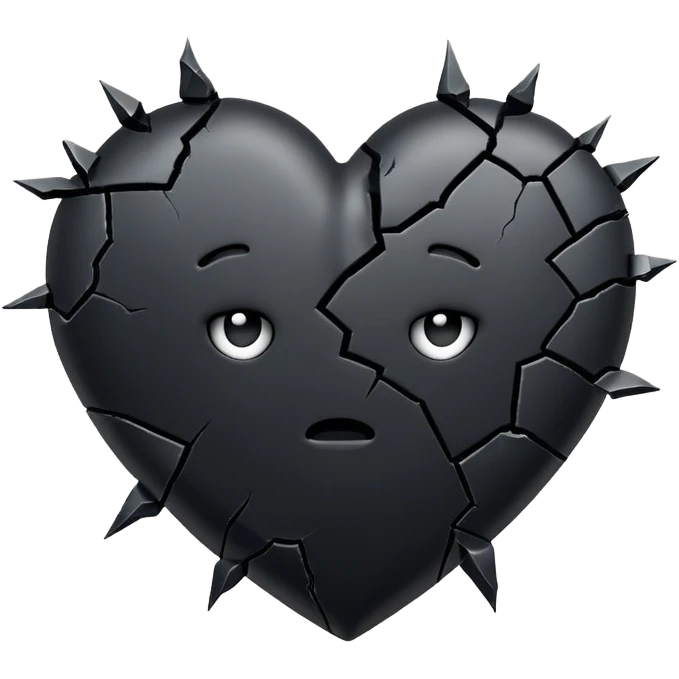 black broken heart emoji  emoji