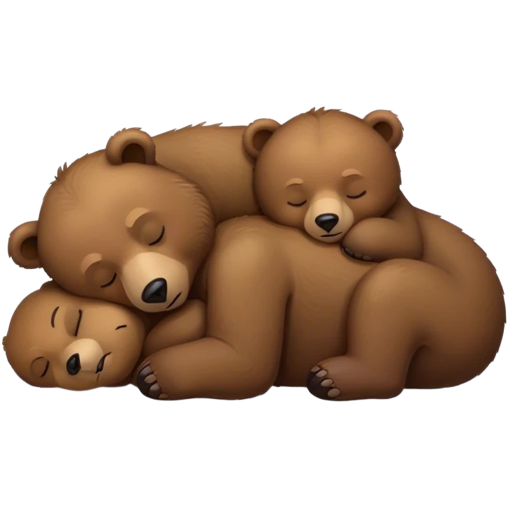 Sleeping bears emoji