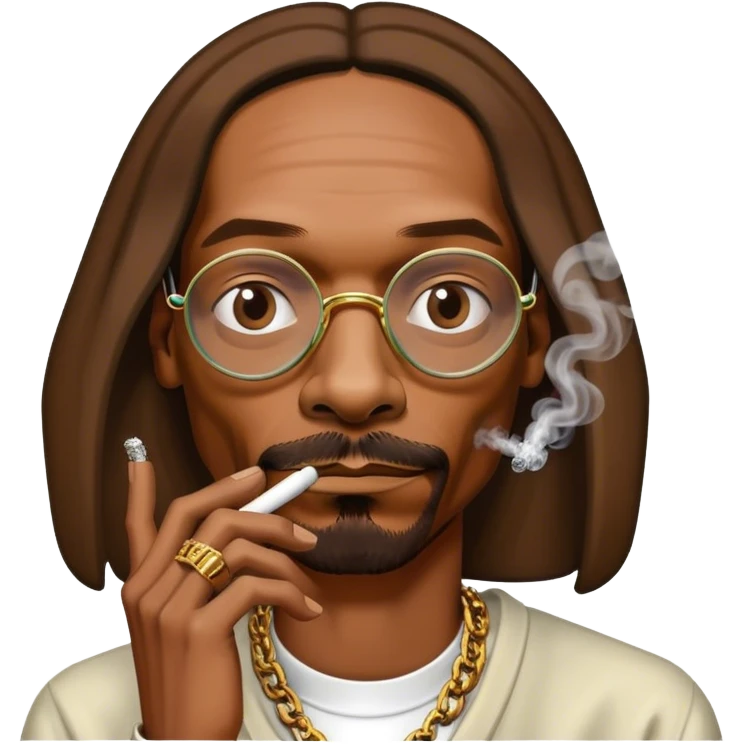 Snoop dog smoking emoji