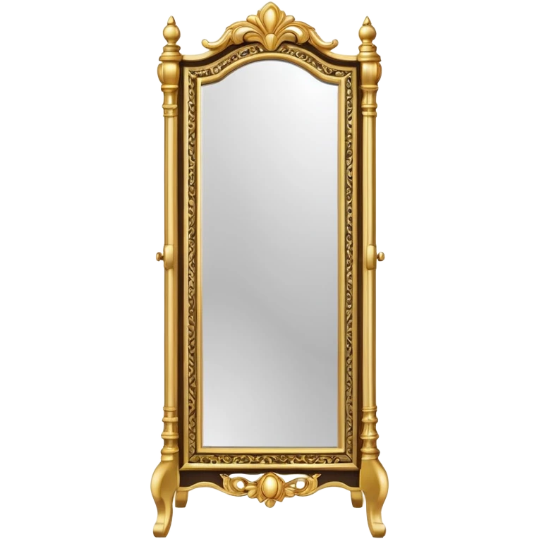 tall standing mirror with frame emoji