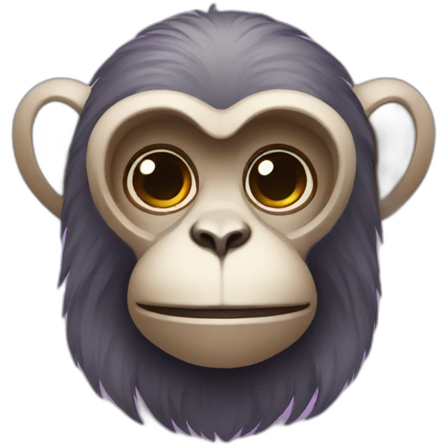 Monkey with purple lops emoji