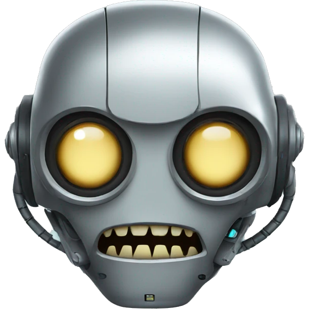 scary robot emoji
