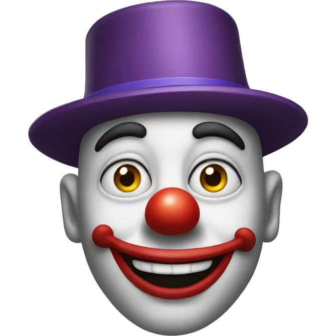 clown with a hat funny emoji