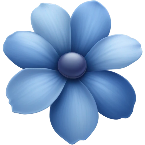 gray blue indigo flower emoji