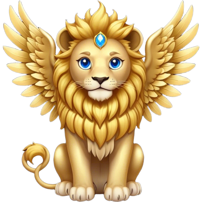 Magic lion with wings emoji