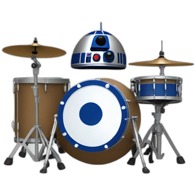 r2d2 playing drums emoji