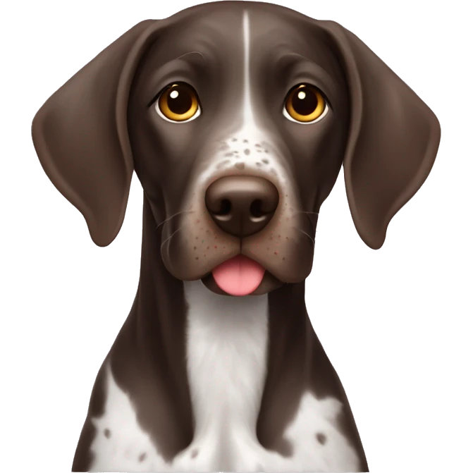 German shorthair in love emoji