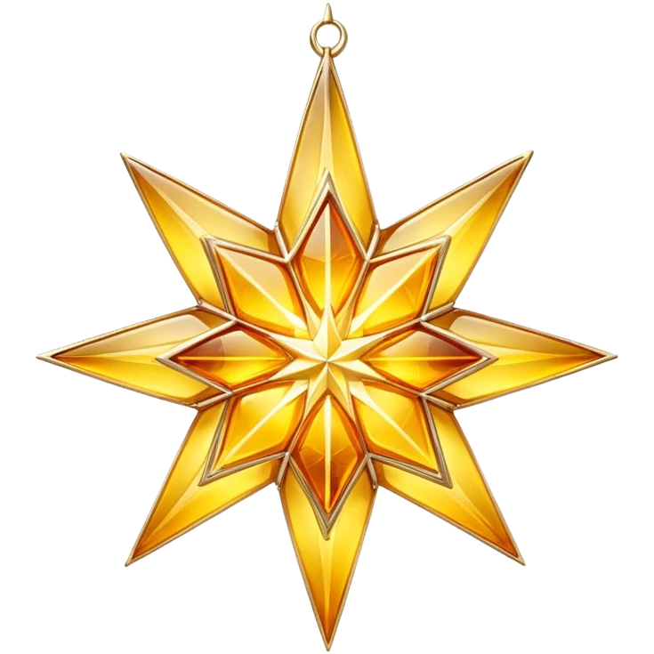 A radiant yellow dream star emerges, carefully built by hands connecting delicate strands of golden thread and translucent panels of glowing amber glass. emoji