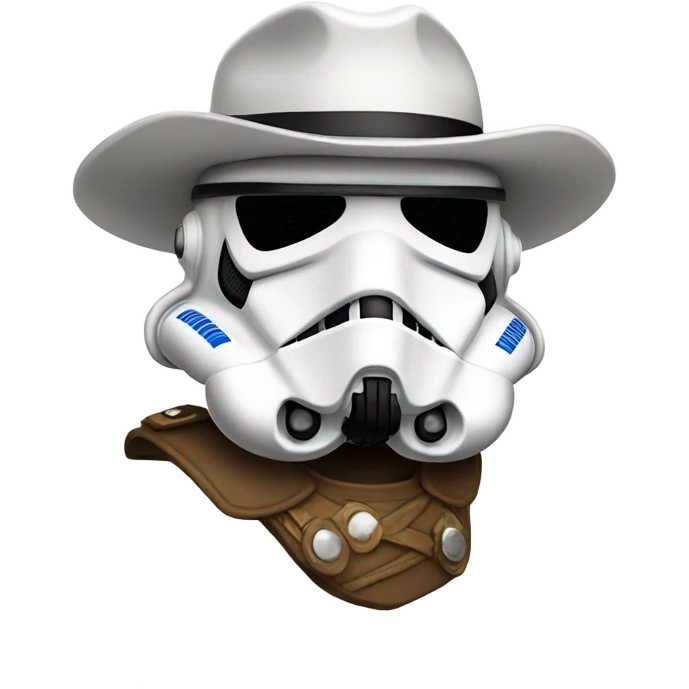 Stormtrooper with cowboy hat  emoji