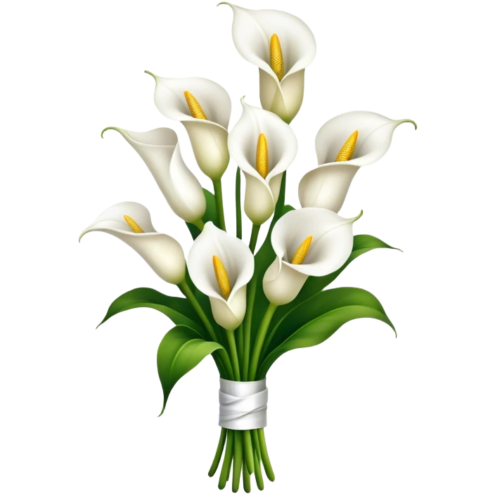 Cala lily flower bouquet emoji
