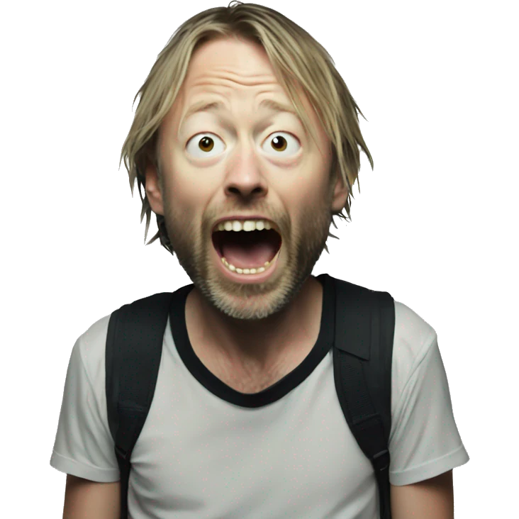 screaming thom yorke  emoji