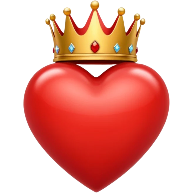 heart with a crown emoji