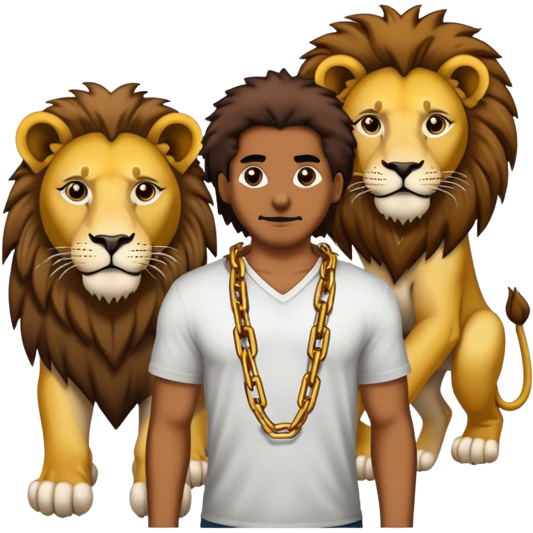 Some Chains and a separate lion emoji