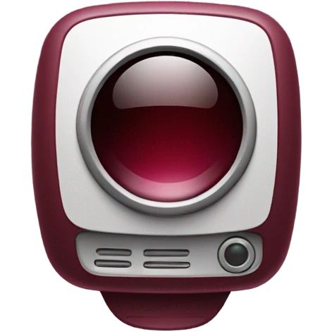 burgundy iphone emoji