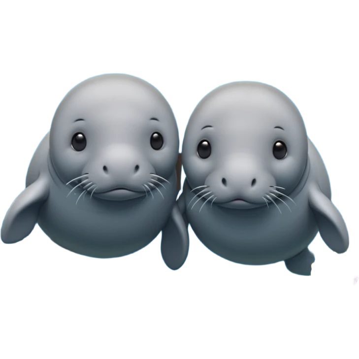 couple of manatees emoji