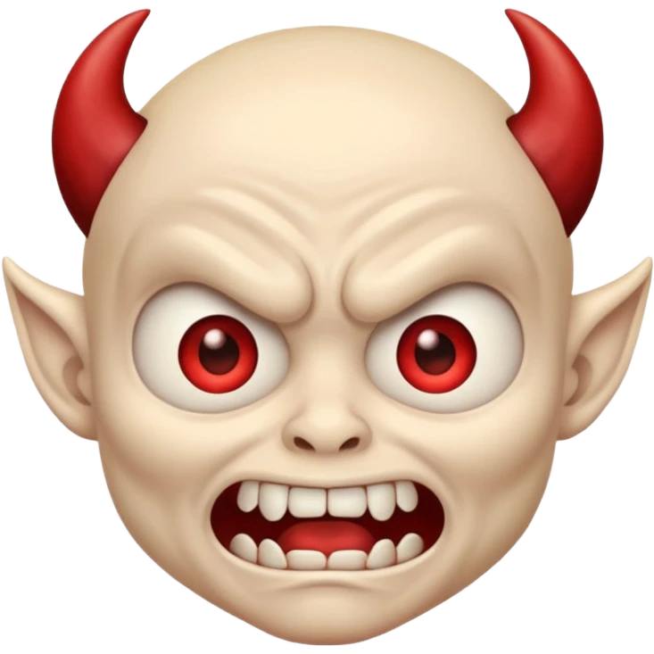 very scared demon memoji emoji