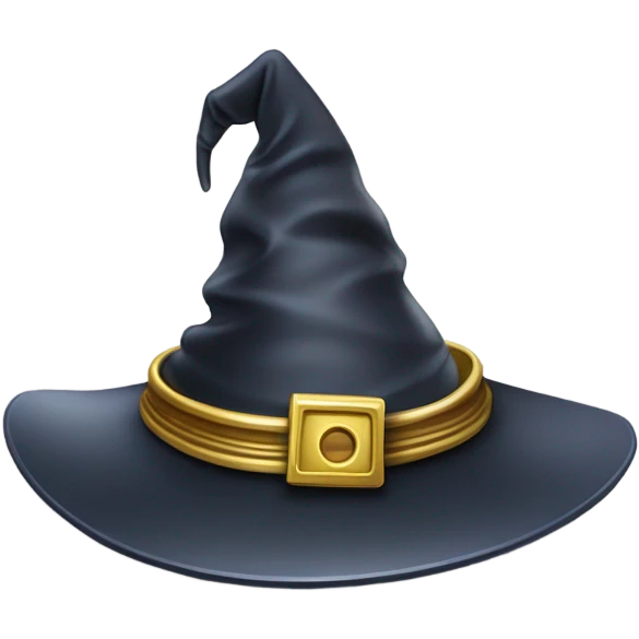 wizard's hat on hard disk emoji