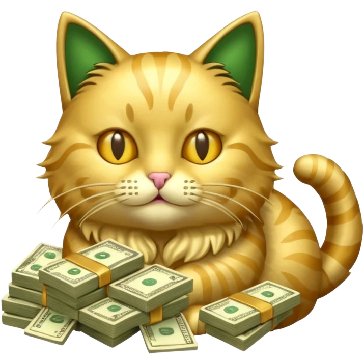 cat money spreading emoji