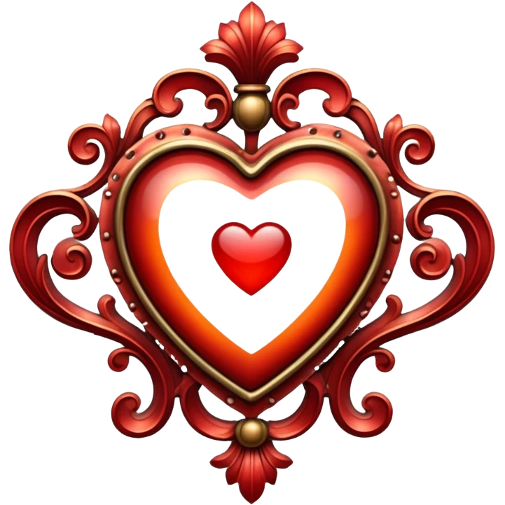 Romantic reddish vintage object emoji