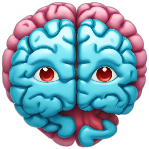 brain and heart hybrid emoji