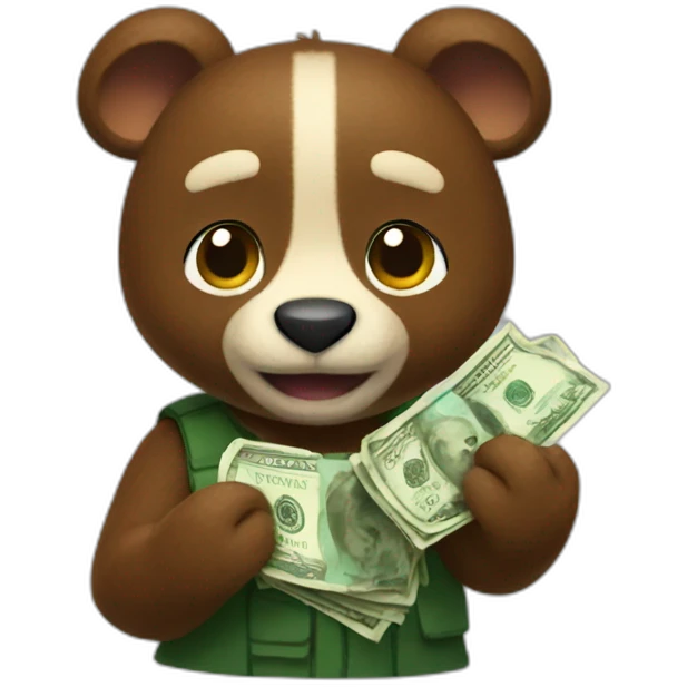 Tom Nook with money emoji