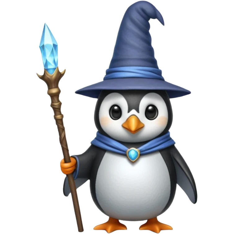 Penguin Wizard emoji
