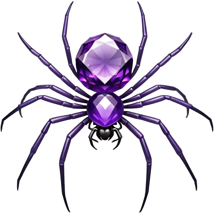 Amethyst spider emoji